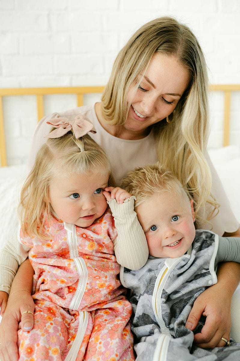 Boho Floral Wearable Minky Blanket