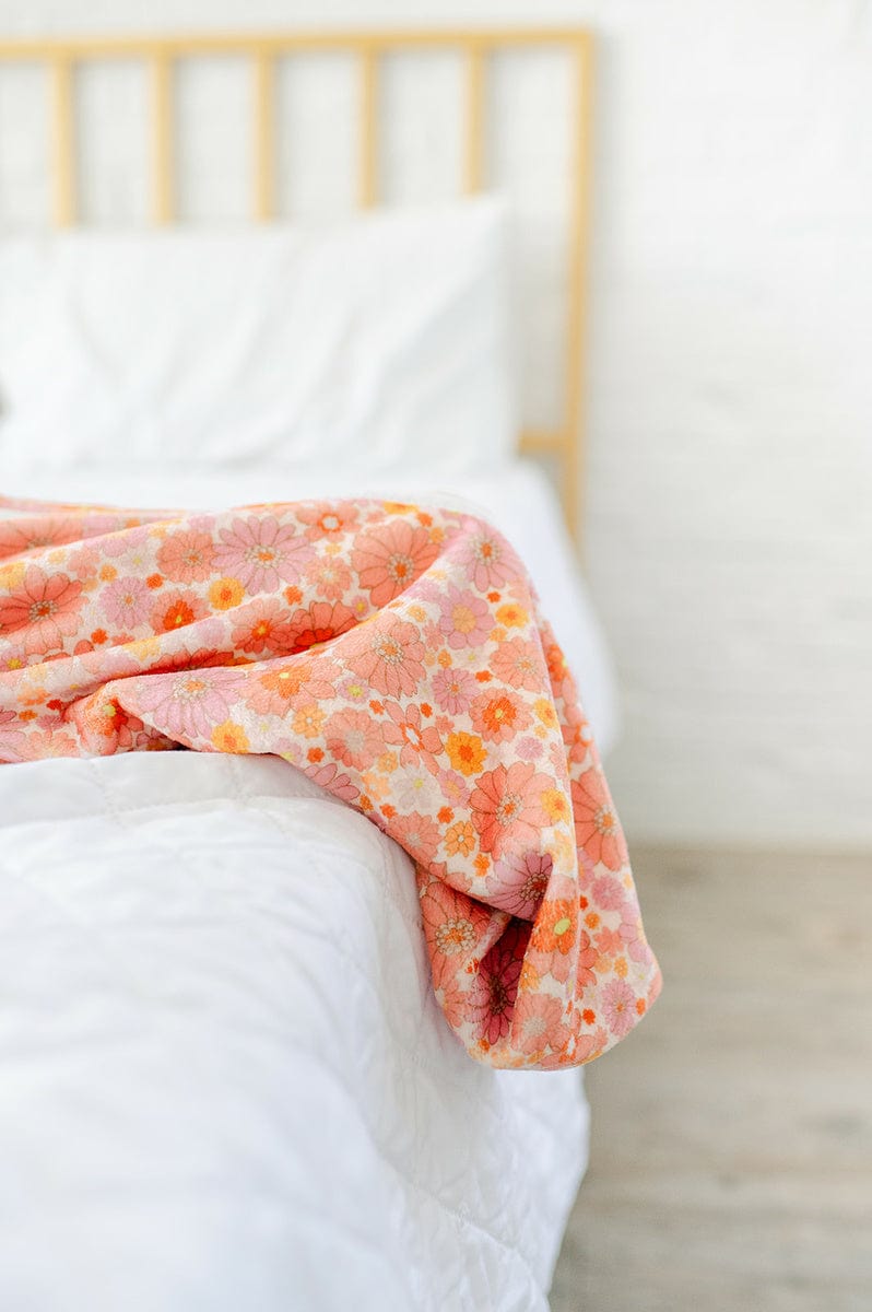 Boho Floral Wearable Minky Blanket