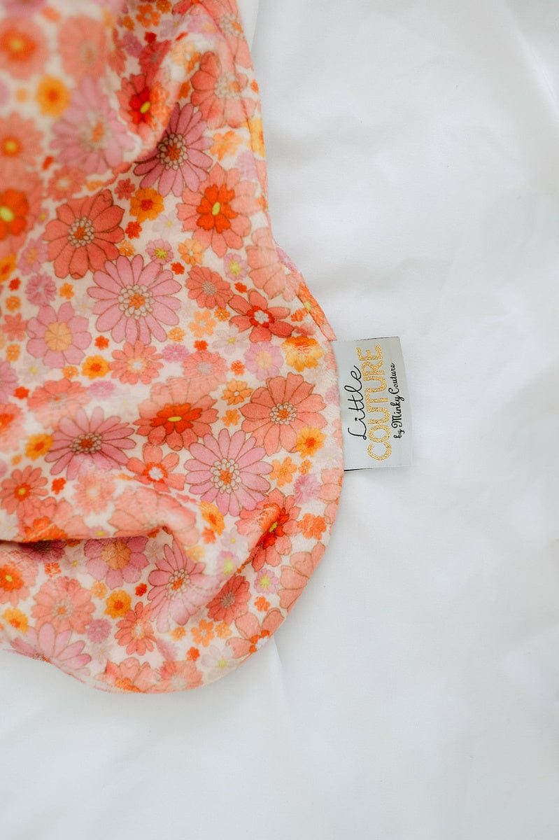 Boho Floral Wearable Minky Blanket