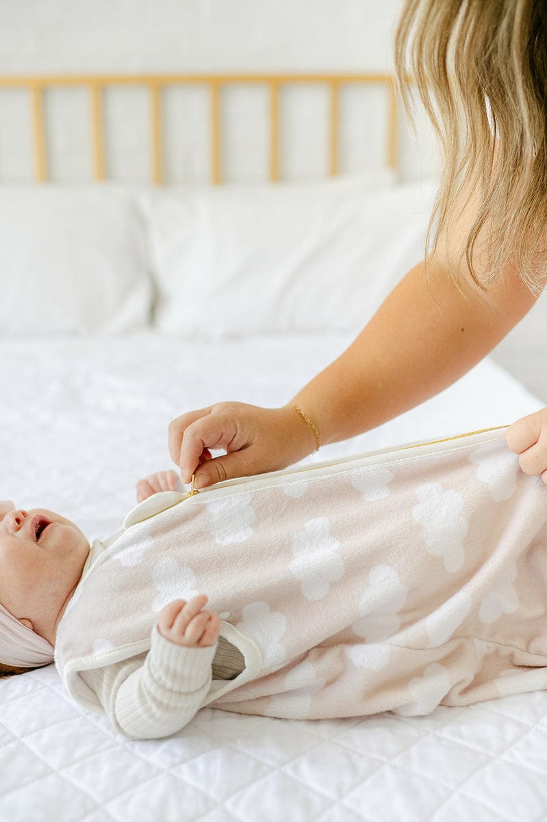 Clouds Wearable Minky Blanket