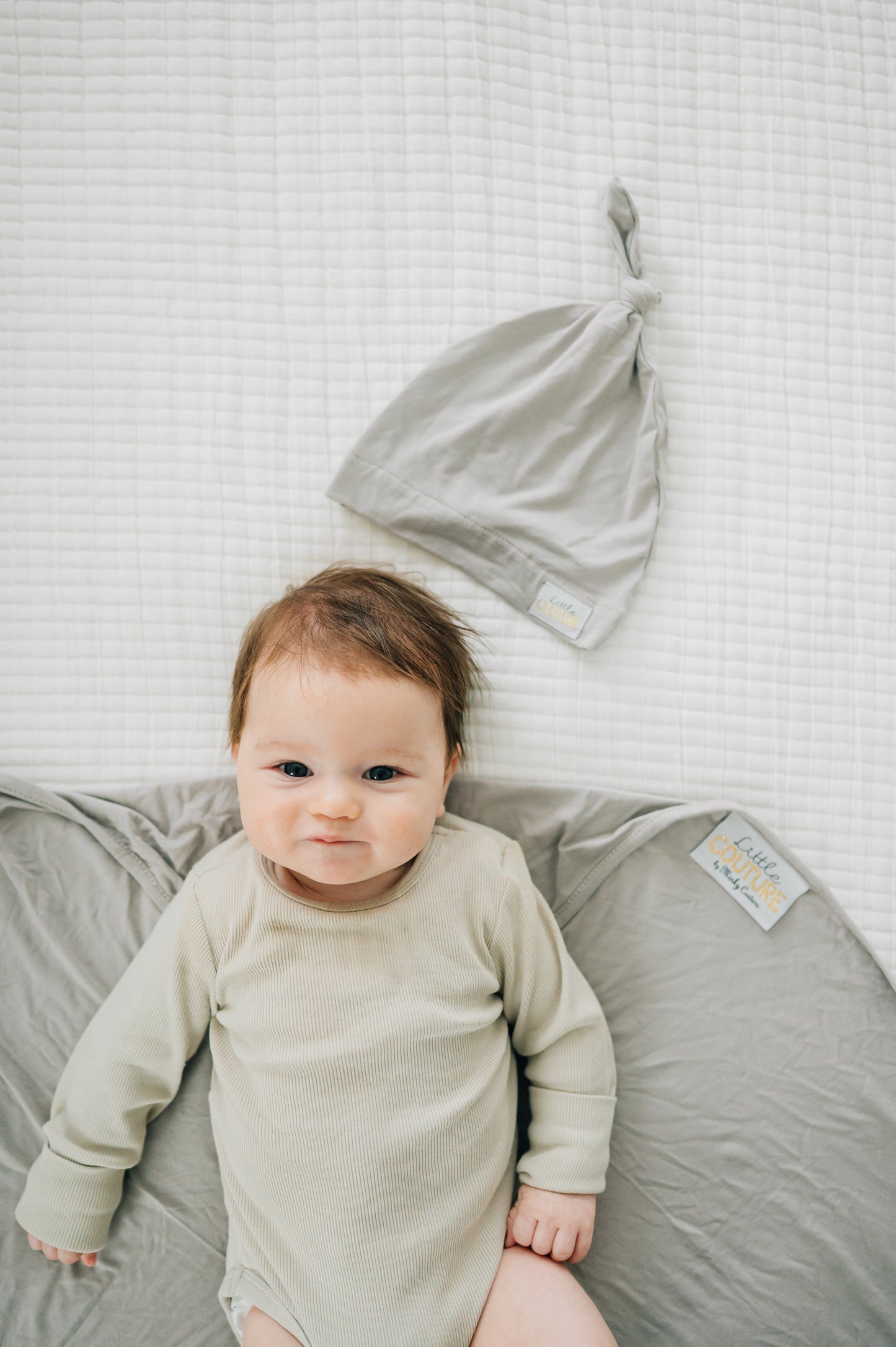 Swaddle and Hat - Tranquil Dove