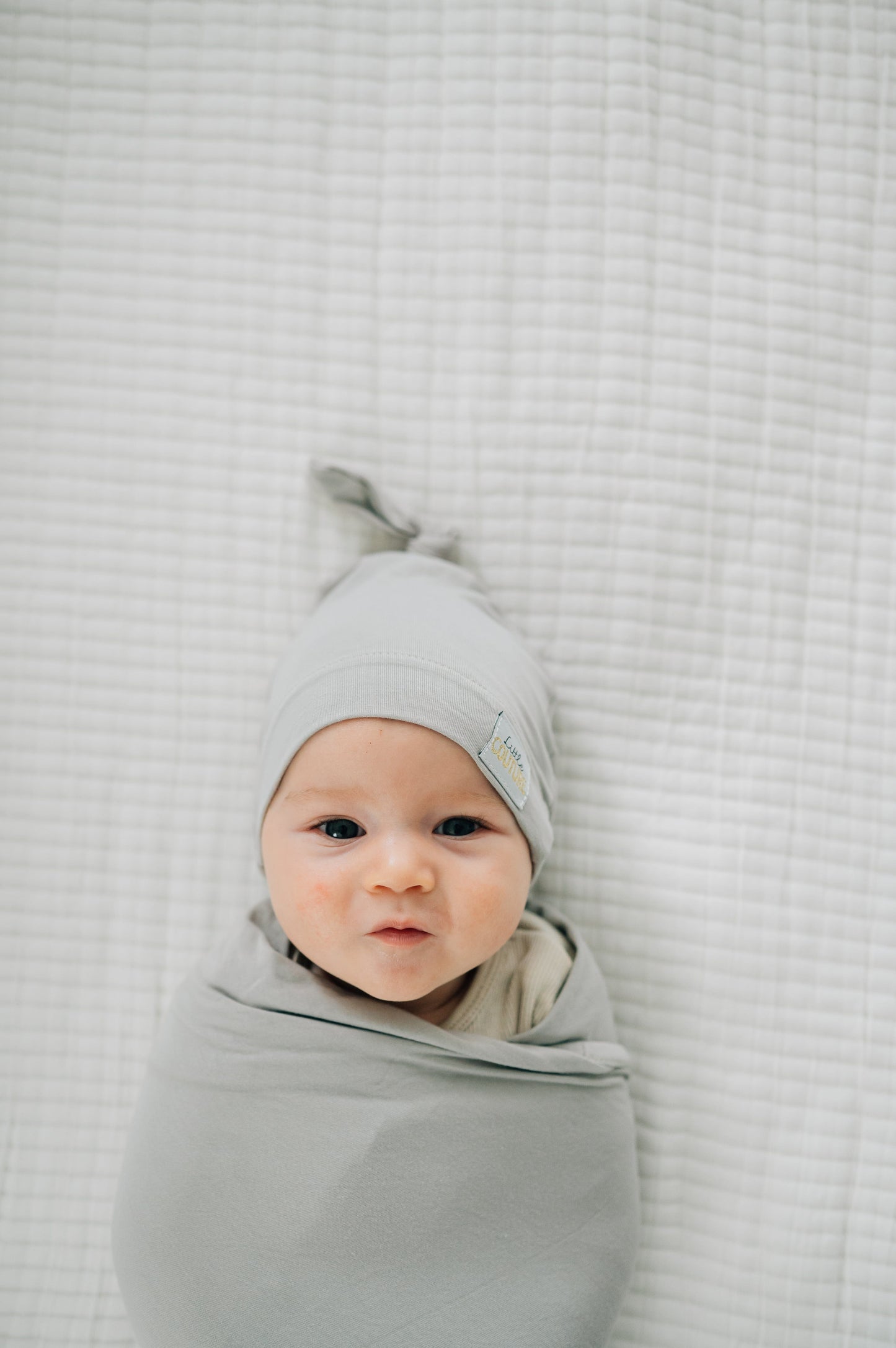 Swaddle and Hat - Tranquil Dove