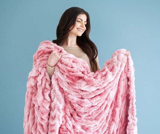 Hugs Cotton Candy Pink Blanket