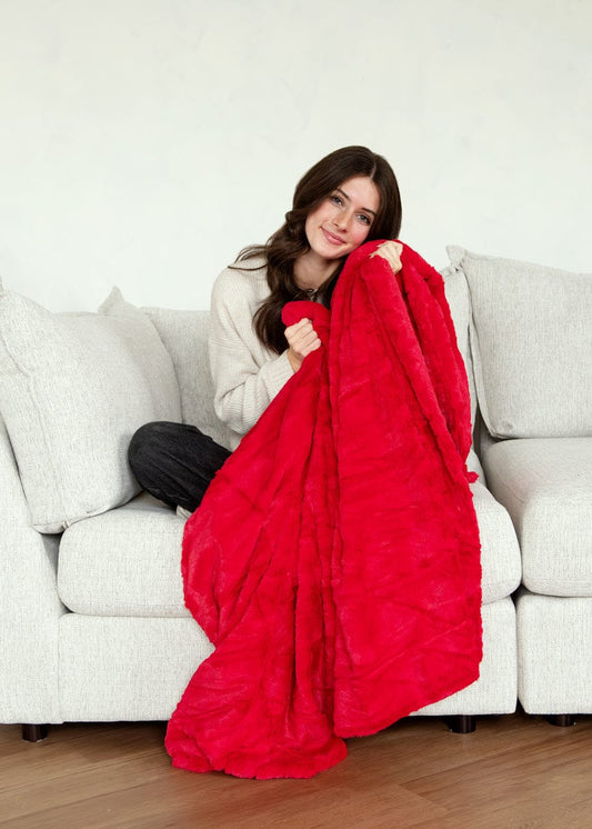 Sorbet Red Blanket