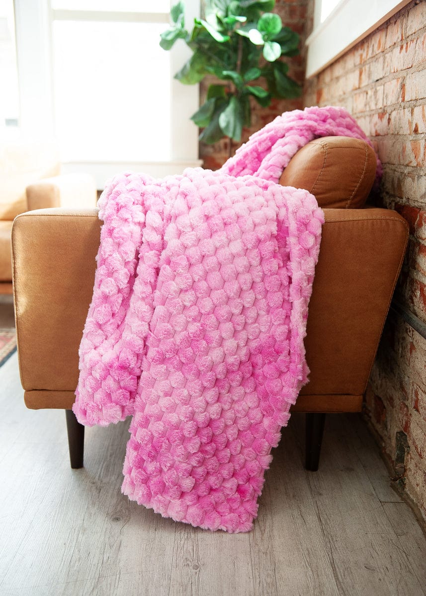 Belgian Waffle Raspberry Blanket