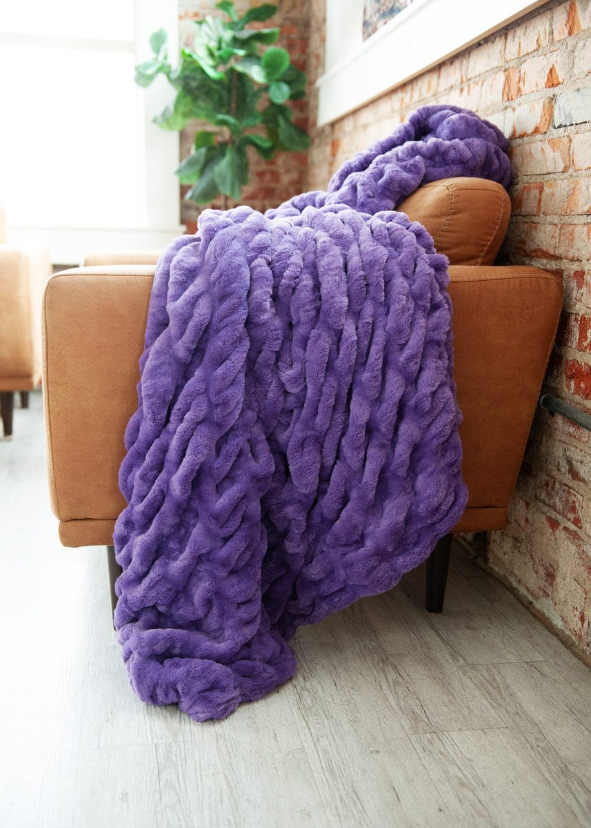 Hugs Meadow Violet Blanket
